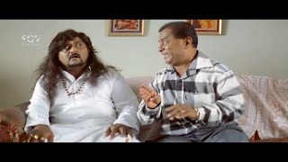 Komal Angry On Home Owner Comedy Scene | Nannavanu Kannada Movie | Jim Ravi | Komal Comedy Scenes