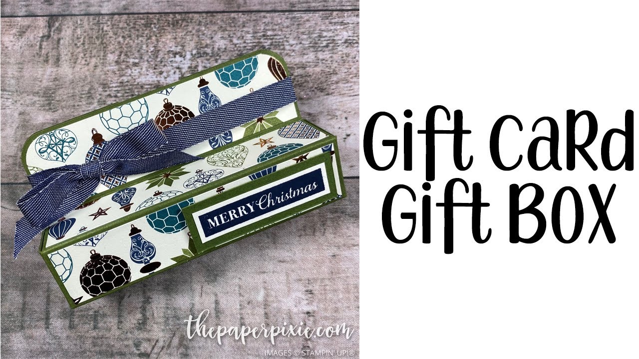 Gift Card Gift Box Tutorial Youtube
