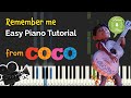 COCO - Remember Me | Easy Piano Tutorial - Soundtracks for kids