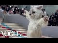 Jared Leto Arrives at the Met Gala as Karl Lagerfeld's Cat