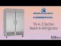 Kelvinator 54-in. 2-Section Reach In Refrigerator (KCHRI54R2DRE)