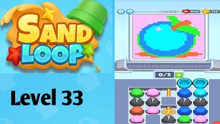 Sand loop level 33 solution and walkthrough for gameplay