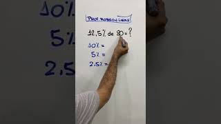 Como resolver Porcentagem com vírgula | Prof Robson Liers #matemática #shorts #aritmetica