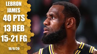LeBron James' 40 & 13 not enough to clinch fourth title in Game 5 vs. Heat | 2020 NBA Finals