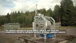 Destroy conventional munitions - mobile detonation chamber