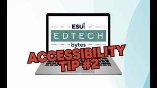 Accessibility Tip 2 - Alt Text