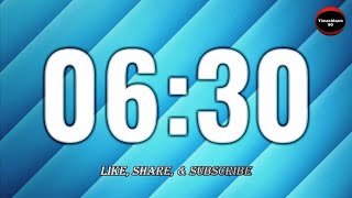 6 Minutes 30 Seconds Countdown Simple Timer | Six and Half Minute | (Six Min Thirty Seconds)