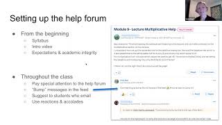 Yellowdig Guest Webinar with University of Vermont: Using Yellowdig as a Help Forum