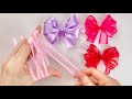 トリプルリボンの作り方／How to make a triple ribbon bow