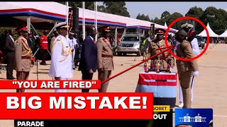 See what this new KDF Officer did infront of President Ruto in Eldoret! He might be fired!!