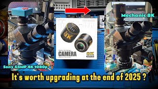 Mechanic 8K Microscope Camera Upgrade - 0.5X vs 0.35X C-Mount Focus Problem SOLVED