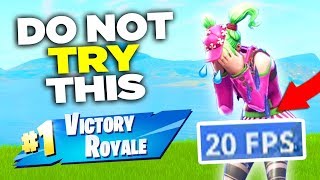 Can you WIN with EXTREME LAG on Fortnite? Here is what happened.