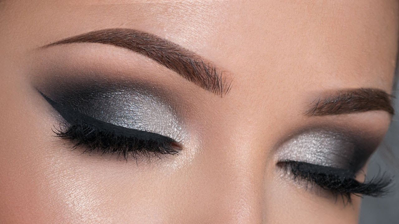 Smokey Eye Makeup Black And Silver Makeup Vidalondon