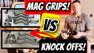 MAG GRIPS vs Amazon Generic lat Pulldown Attachement set! Garage gym review and home gym comparison!
