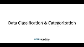 Data Classification & Categorization
