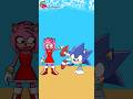 AMY & SONIC  - Go Away - CRYING - animation memes - #shorts