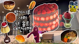 [vlog] 딸기시루 사러 나 홀로 대전여행🍓| 성심당 | 소품샵 | 인형뽑기