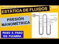 Problema de estática de fluidos - cálculo de la diferencia de presiones