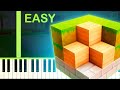 BLOCK CRAFT 3D THEME - EASY Piano Tutorial