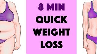 8 Min Quick Workout At Home To Lose Weight