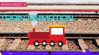 TRAIN ANIMATION IN CSS 3 | 4K | World of Code