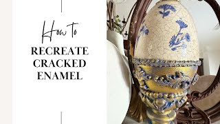 How to create vintage cracked enamel.