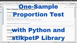 Python - One-Sample Proportion Test with stikpetP