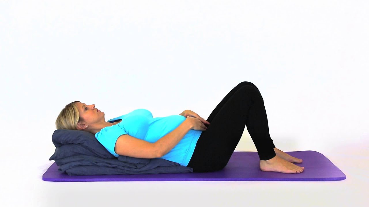 Pregnancy Exercises - Supine Crook Lying Start Position - YouTube