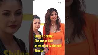 Shilpa Shetty and Shehnaaz Gill spotted at Mehboob Studios, both are looking gorgeous #shorts