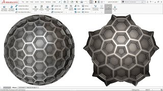 Master the Advance Honeycomb Pattern on Sphere in SolidWorks 2023 | Quick CAD Tips & Techniques