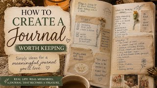 Create a Journal You’ll Actually Want to Keep ✨ Cozy, Meaningful & Real