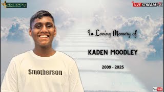 The Funeral Service of Kaden Moodley