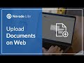 Novade Lite - Upload Documents on Web