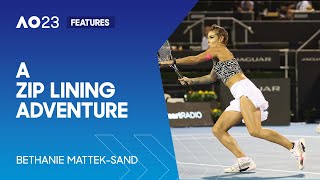 Bethanie Mattek-Sands Goes Zip Lining | Australian Open 2023