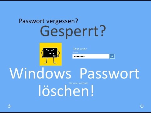 Windows Passwort Löschen Entfernen/reset - YouTube