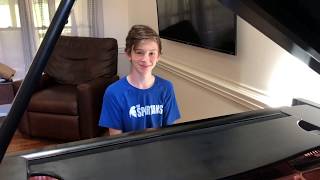 Teen pianist, Evan Brezicki, performs "Don't Stop Me Now" by Queen, in honor of his 8th grade class.