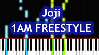 Joji - 1AM FREESTYLE Piano Tutorial