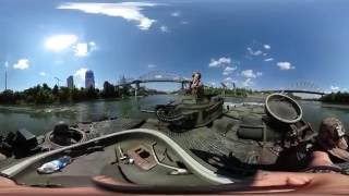 What's it like to ride in a Marine amphibious assault vehicle?