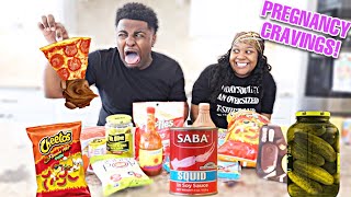 TRYING MY WIFE'S PREGNANCY CRAVINGS!