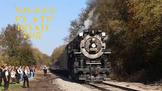 STEAM TRAIN! Nickel Plate Road 765 fall colors tour in lower Michigan.