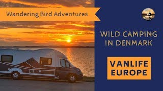 Wild Camping in Denmark  Vanlife Europe  Summer Motorhome Road Trip 2018
