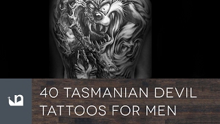 40 Tasmanian Devil Tattoos For Men