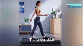 RHYTHM FUN Treadmill Under Desk Walking Treadmill Compact Portable Mini Treadmill for Small Spaces