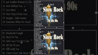 Slow Rock Ballads 70s, 80s, 90s - Scorpions, Aerosmith, Bon Jovi, U2, Ledzeppelin ..V3 #shorts