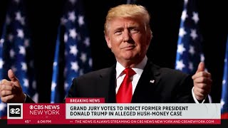 Manhattan grand jury votes to indict former president Donald Trump
