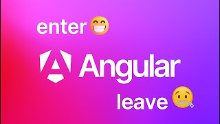 🎬 Goodbye @angular/animations — Hello animate.enter & animate.leave (Angular 20.2)