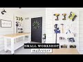 DIY Small Workshop Makeover & Pegboard Stand Tool Storage DIY