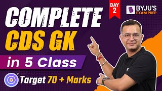 Complete CDS GK in 5 Classes I CDS 2023 Preparation I Day 2