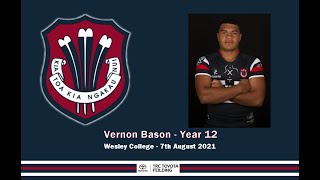 Vernon Bason Try - FAHS 1st XV