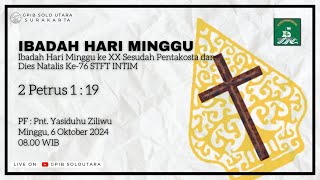 [LIVE] IBADAH HARI MINGGU XX SESUDAH PENTAKOSTA & HUT STFT INTIM  